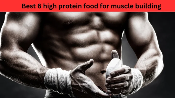 Best 6 high protein food for muscle building